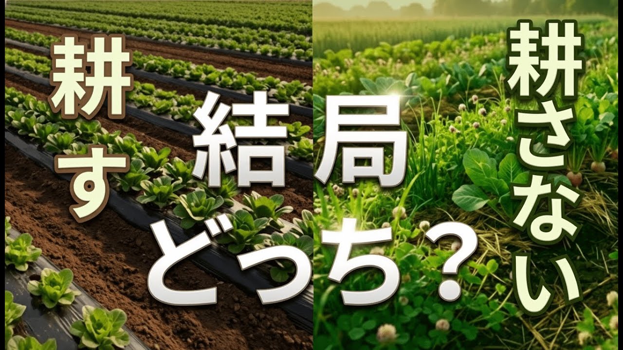 耕すか、耕さないか ― 無肥料でも作物が育つ本当の理由