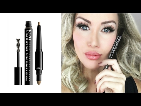 Video: NYX Auto Eye Pencil i Brown Review