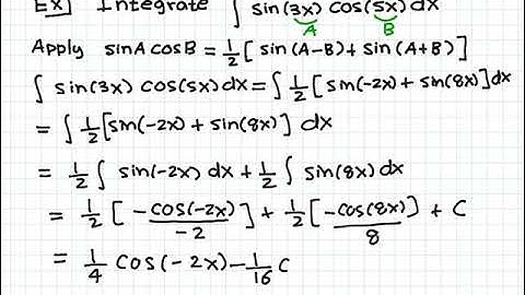Trig  Integrals 9 Video 68