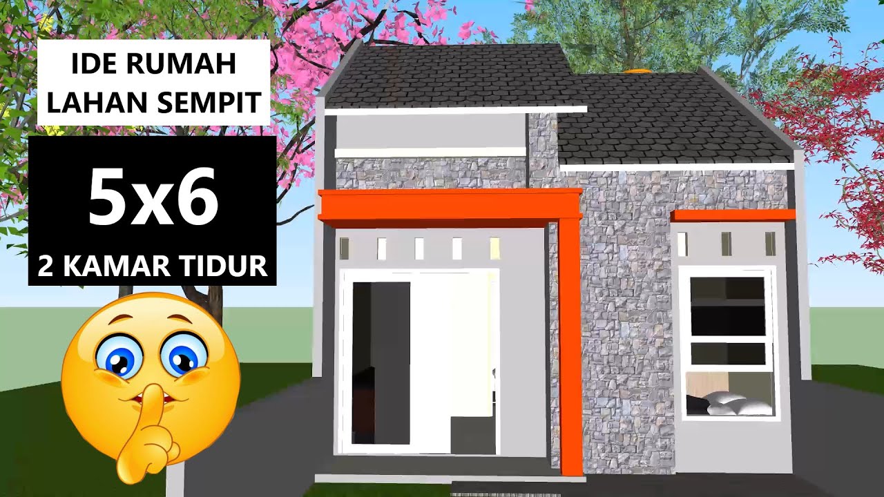 Ide Rumah Lahan Sempit Rumah Minimalis 5x6 YouTube