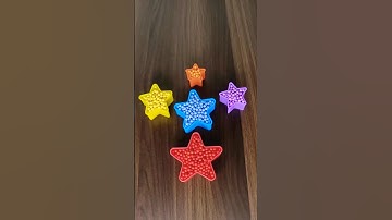 Satisfying colorful stars Beads. Reverse Video ASMR ⭐️⭐️⭐️ #reverse #asmr #satisfying