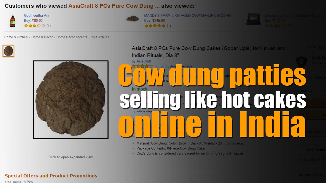 Cow Dung Patties Selling Like Hot Cakes Online In India Youtube