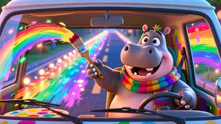 Pop Pop Rainbow Van 🌈🚐 | Learn Colors for Kids | Fun Educational Cartoon screenshot 2