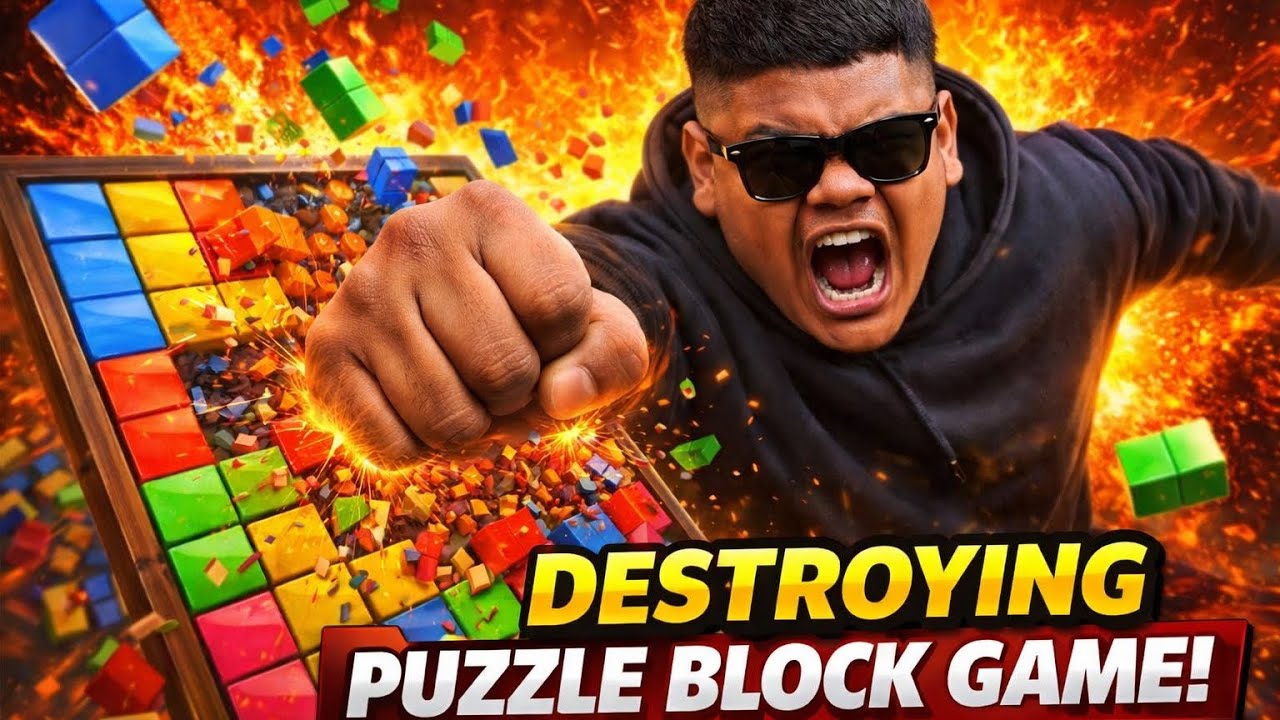 DESTROYED Puzzle Block Game 😡👊 | Rage Mode ON 🔥