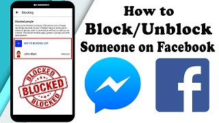 How to Block/Unblock Someone on Facebook & Messenger || Block People on Facebook