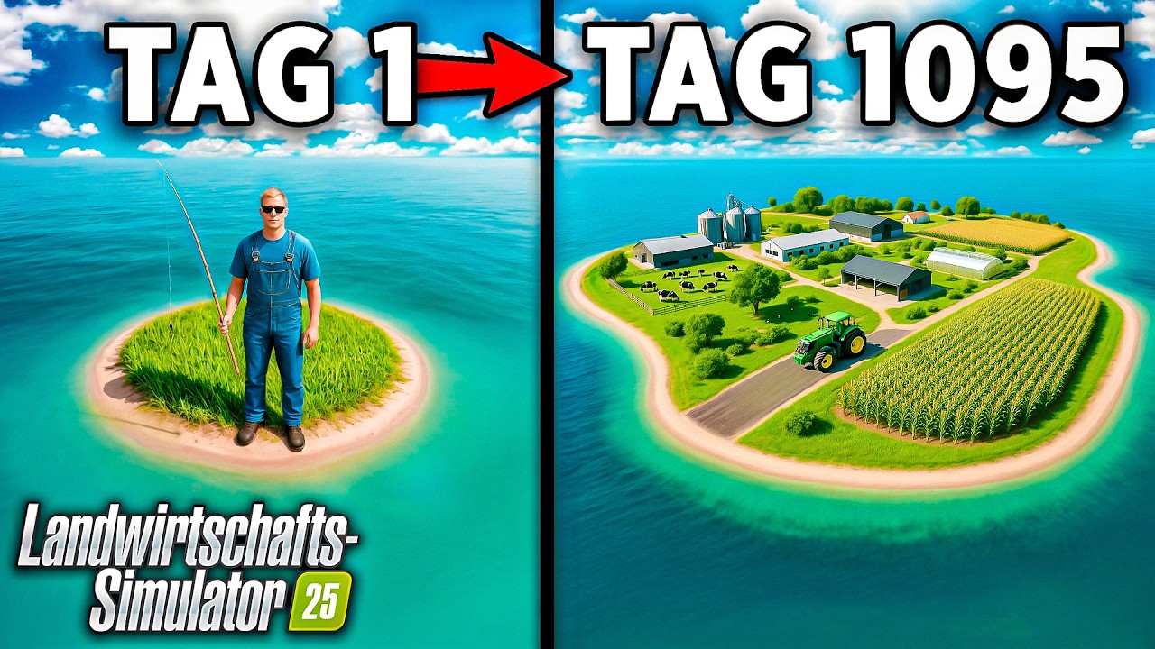 Überleben auf der Insel in Landwirtschafts-Simulator 25! - GANZER FILM!