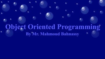 Object Oriented Programming