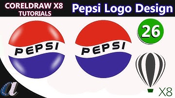 How to Create  Pepsi Logo in Coreldraw || 26 || www.computersadda.com