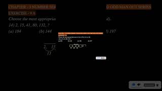 CA Foundation Maths | QA | Chapter 9: Number Series, Coding-Decoding &amp; Odd One Out (Question - 14)
