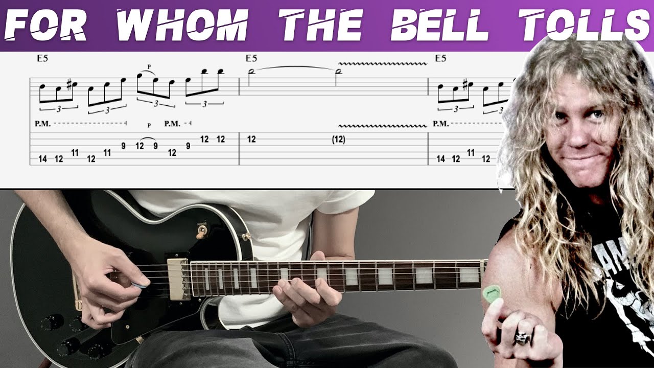 METALLICA - FOR WHOM THE BELL TOLLS (Guitar cover with TAB | Lesson)
