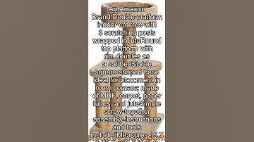 AmazonBasics Cat Activity Tree with Scratching Posts, Medium