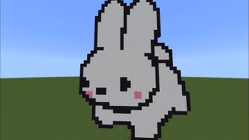 Cute Bunny Pixel Tutorial In Minecraft🐰🌸