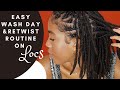 Wash Day & Re Twist on my locs