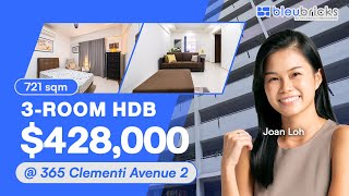 Singapore HDB | 365 Clementi Ave 2 - High Floor 3-Room HDB in District 5 | $428,000 | Joan Loh