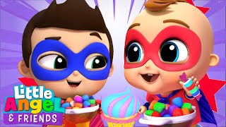 Superhero Snacks Song with Baby John | Little Angel And Friends Kid Songs