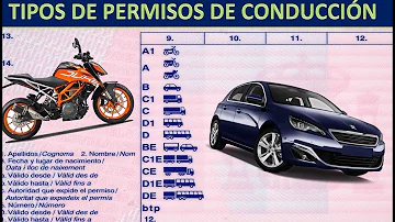 ¿Qué significa B en el permiso de conducir?