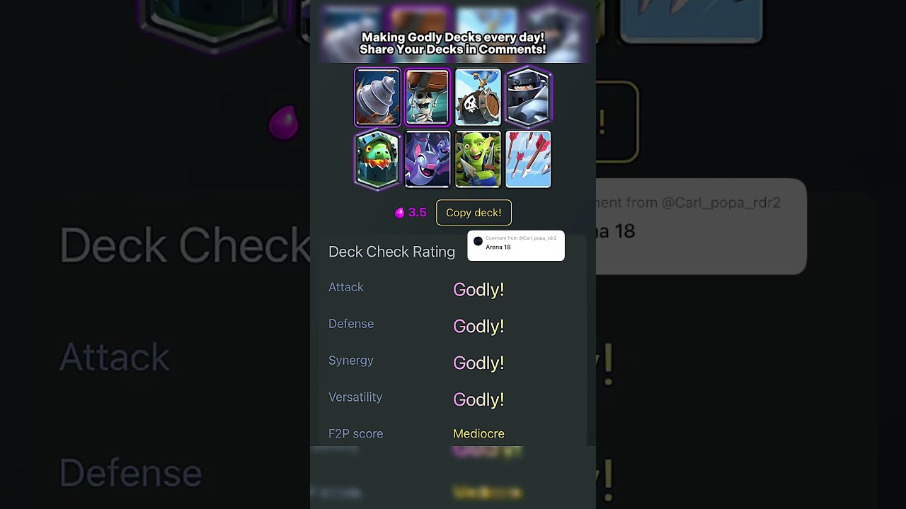 Godly Deck 65 🔥 (Arena 18) 