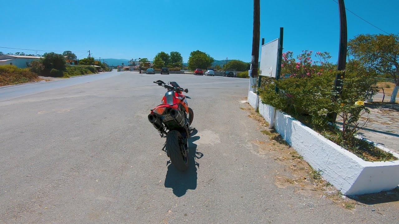 SUPERMOTO RIDE on dangerous mountain roads | Yamaha XT660X