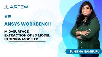 Mid-Surface extractionof 3D modelin Design Modeler-Ansys Workbench#19 #trending #youtube #viral