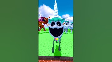 SIZE COMPARISON POPPY PLAYTIME MONSTERS SMILING CRITTERS CATNAP, DOGDAY IN GARRY