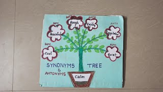 #TLM FOR ENGLISH #, ||SYNONYMS AND ANTONYMS TREE.||