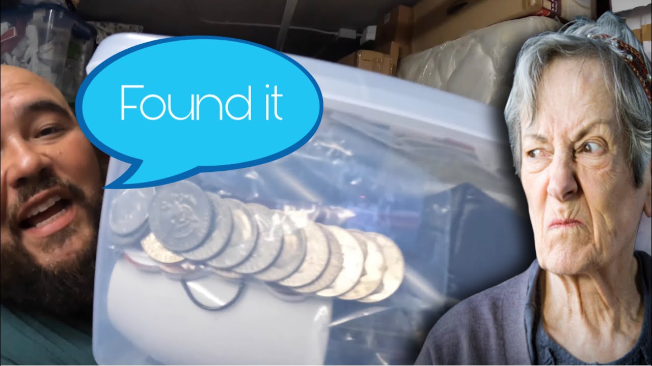 FOUND BAG OF MONEY💰 was she trying to HIDE IT..HOARDER storage simply