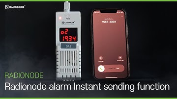 Radionode alarm Instant sending function