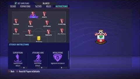 FIFA 21 Custom Tactics - Recreate 4-4-2 of Southampton  + Instructions - Replicate real system