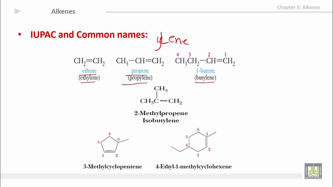 Organic Chemistry U3L3 Nomenclature 2 YouTube