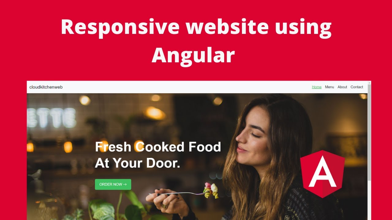 responsive web design สอน  Update 2022  how to create responsive website in angular 12 | Angular tutorial