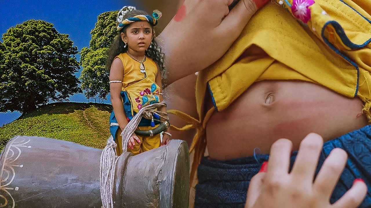 कान्हा को दण्ड मिलने पर पेट पर पड़ गये लाल निशान || Best Of Yashomati Maiya Ke Nandlala