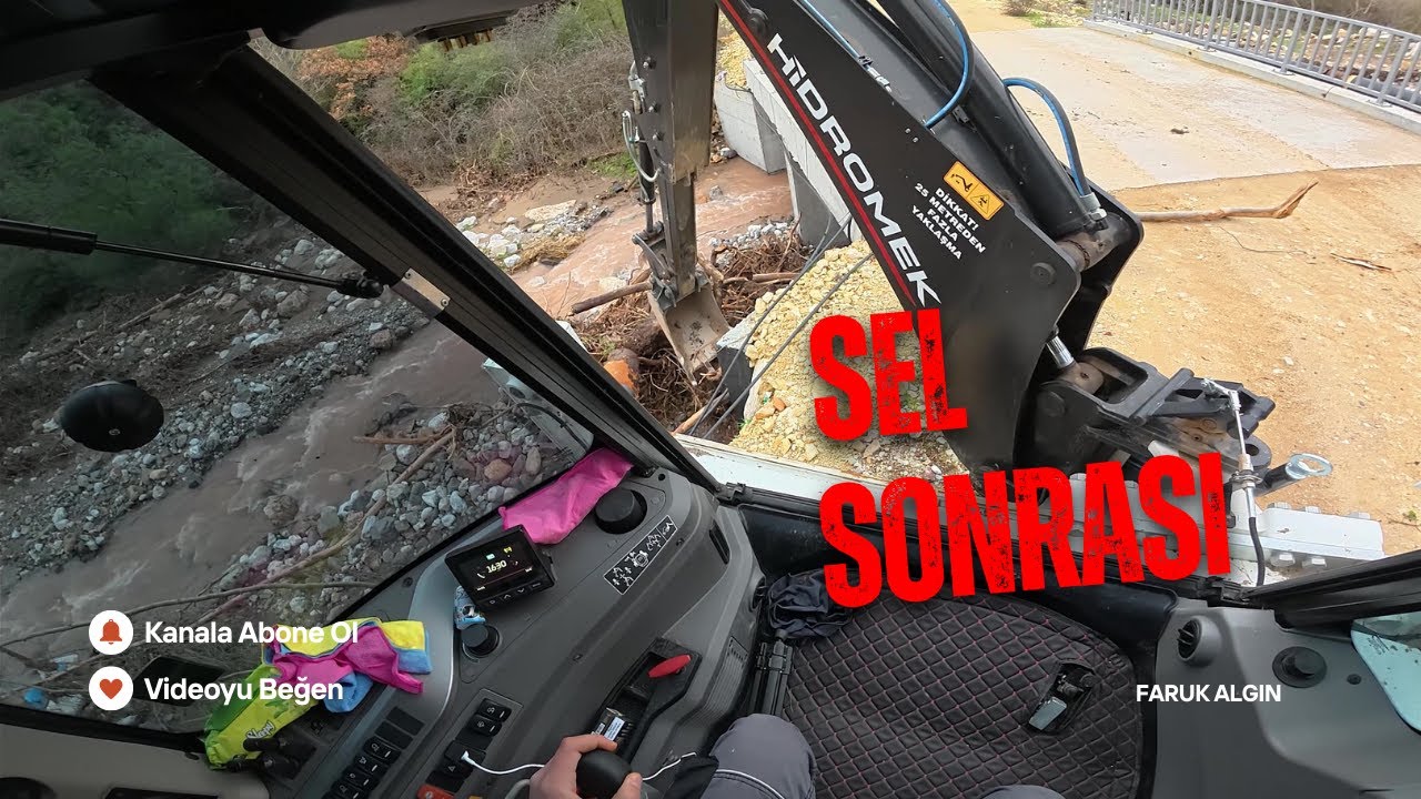 Sel Sonrası Kepçeyle Yol Açma | Operatör Gözünden