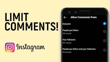 How to Limit Comments on Instagram Posts [EASY]