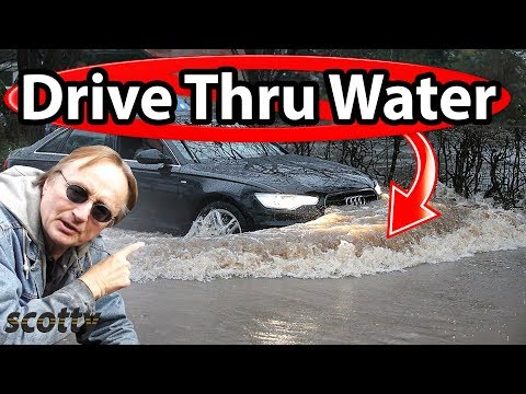 Nu conduceți mașina prin apă