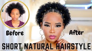 Natural Hairstyle For Short Natural Hair By Karrill Dadiva
