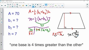 Finding 2 missing bases of a trapezoid