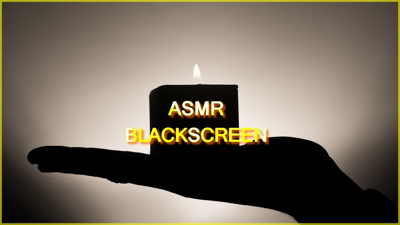 ASMR & BLACK SCREEN Sounds of Crackling Candle Fire Bougie