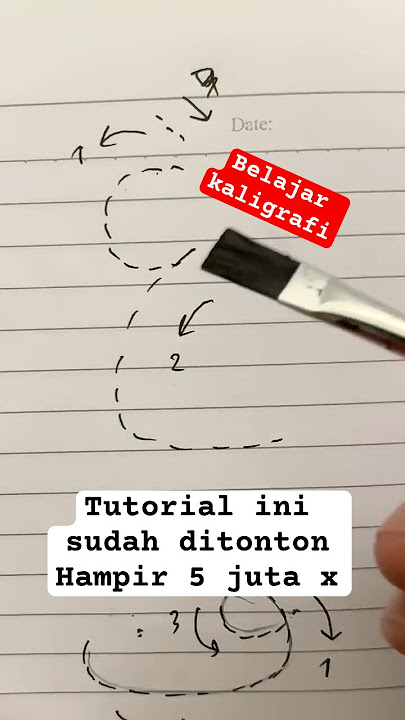 5 Juta views 🙀‼️Tutorial mudah bikin huruf غ ghain #shorts #kaligrafi #arabic #subscribe