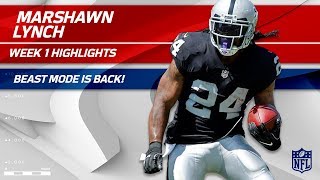 Beast Mode in Oakland: Marshawn Lynch's Debut! | Raiders vs. Titans | NFL Wk 1 Player Highlights