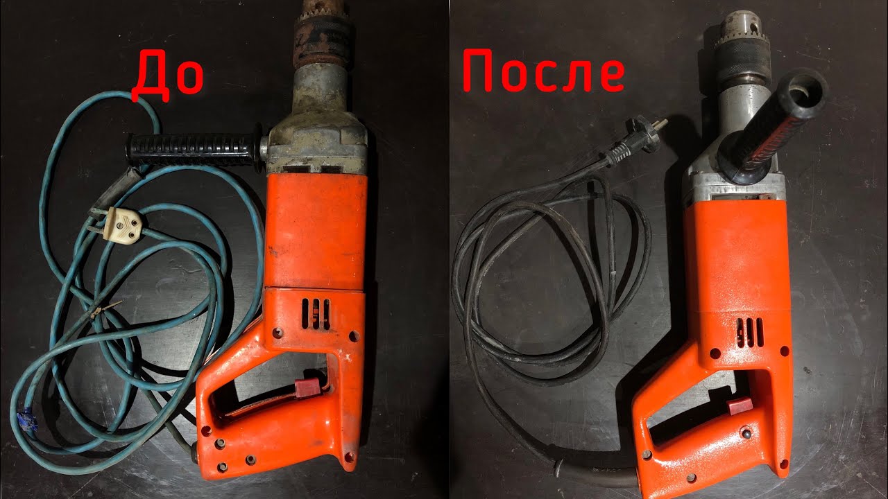 Вторая жизнь Советской дрели, ремонт дрели - YouTube