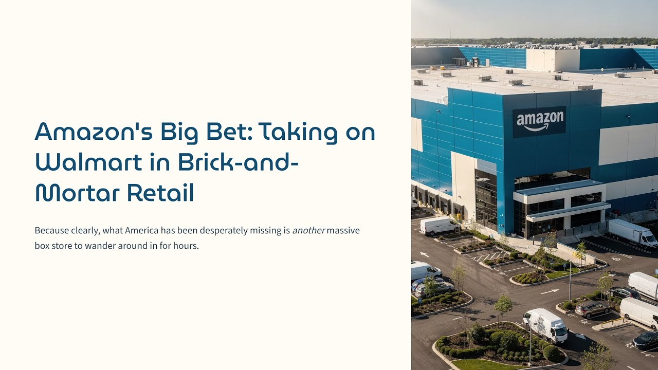 Amazon's Big Bet: Taking on Walmart in Brick-and-Mortar Retail