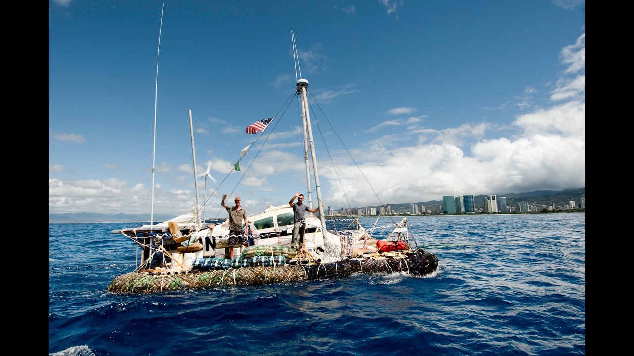 Ripped Raft JUNK RAFT 88 days adrift - YouTube