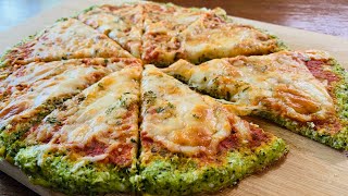 Pizza con base de brócoli | riquísima y fácil preparación