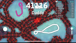 Slither.io my EPIC RED WORM GamePlay - RECORD SCORE