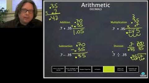 GRE Quant   Decimals