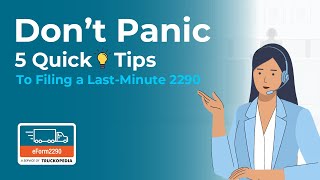 Last-Minute 2290 Filing: Quick Tips to Get You Compliant