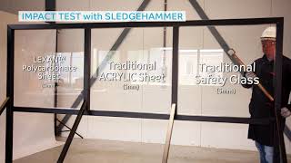 SABIC Lexan Polycarbonate Solid Sheet Impact Test. Tough, Virtually Unbreakable & Long Lasting