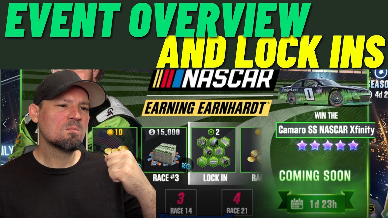 CSR2 Nascar Earning Earnhardt Event Overview and lock ins