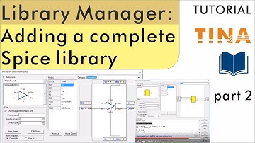 Using the Library Manager of TINA, part 2-Adding a Complete Spice Library