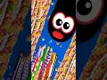 🐍 LIVING ON THE EDGE! 🧱 No Center Challenge! 😱💀 #shorts #wormszone #borderline #edge #snakegame #pov
